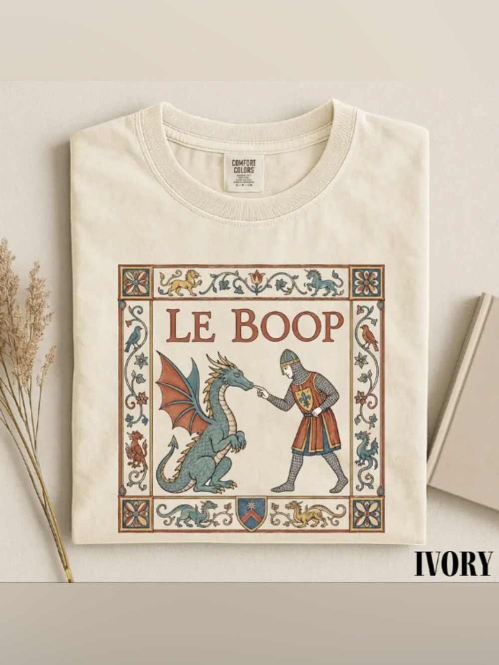 Le Boop Shirt, Funny Dragon Knight Graphic Tee, Medieval Fantasy Humor T-Shirt